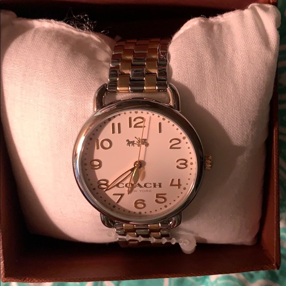 Two tone Coach watch